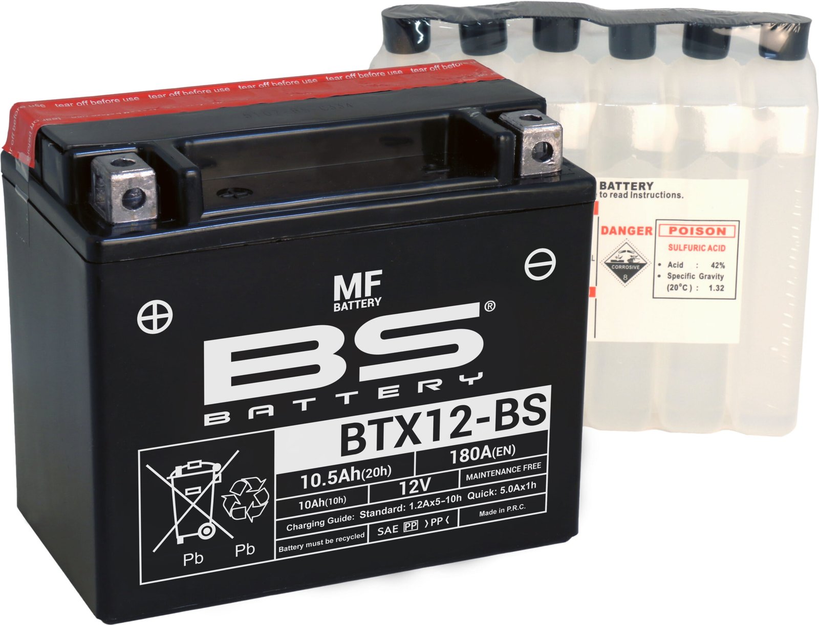 BTX12-BS.jpg BS Battery BTX12-BS MF (cp) Maintenance Free - Image 1