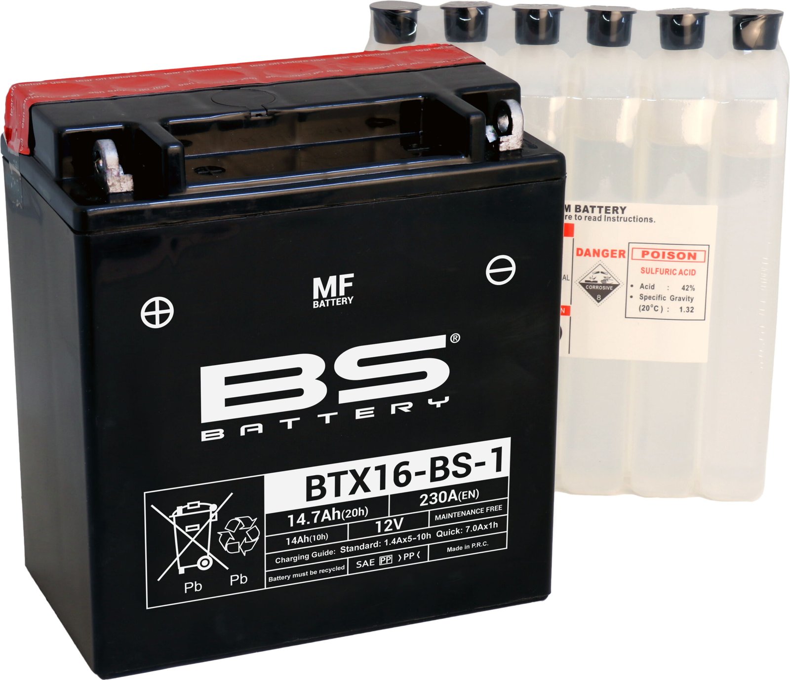 BTX16-BS-1.jpg BS Battery BTX16-BS-1 MF (cp) Maintenance Free - Image 1