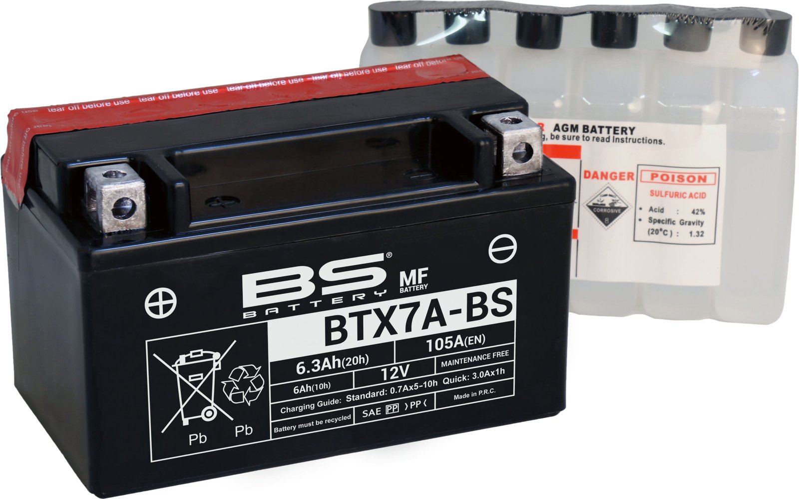 BTX7A-BS.jpg BS Battery BTX7A-BS MF (cp) Maintenance Free - Image 1