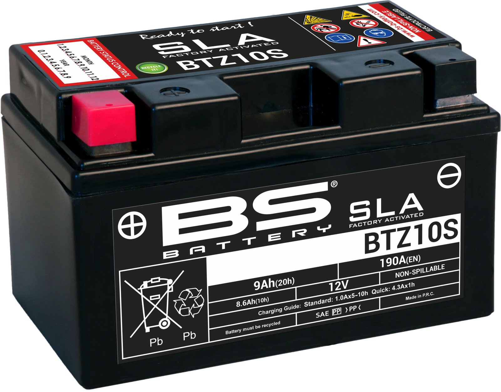 BTZ10S.jpg BS Battery BTZ10S (FA) SLA - Sealed & Activated - Image 1