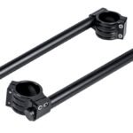 Handlebar Clip-on Black Aluminum 22mm (7/8") 37mm (1set)