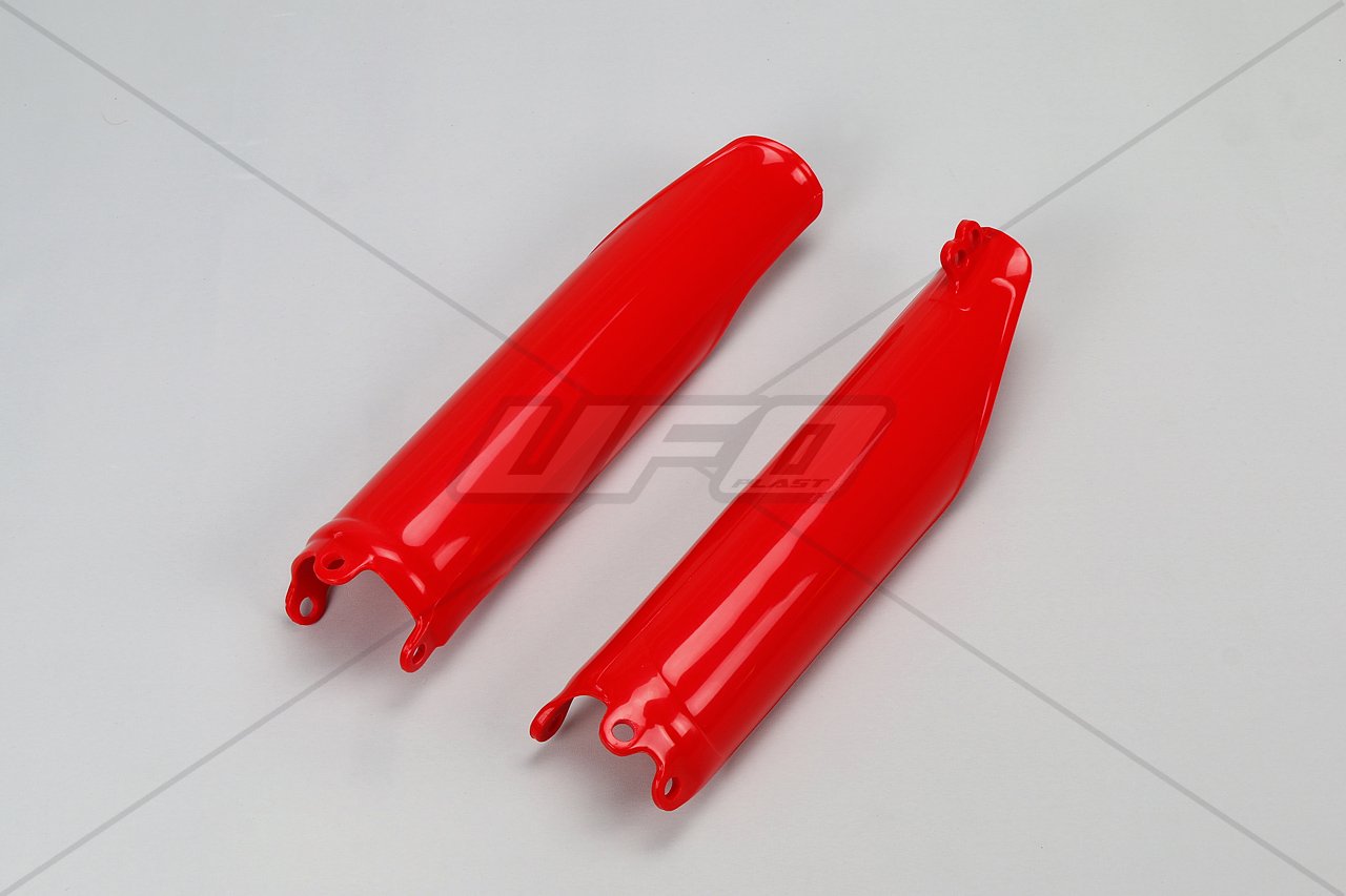 HO04640-070.jpg UFO Fork guards CRF450 09-12 Red - Image 1