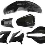 Tec-X Bodywork kit, Black, Derbi Senda R X-Treme 03-10, SM X-Treme 02-10