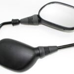 Tec-X Mirror, Universal, Scooter-model, Black, M8 (right- / right thread) Pair