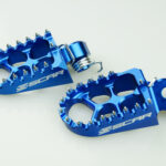 Scar Evolution Footpegs - Ktm/Husab./Husq./Sherco/Beta 05-17 Blue color