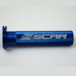 Scar Aluminum Throttle Tube + Bearing - Kawasaki/Suzuki/Yamaha - Blue color