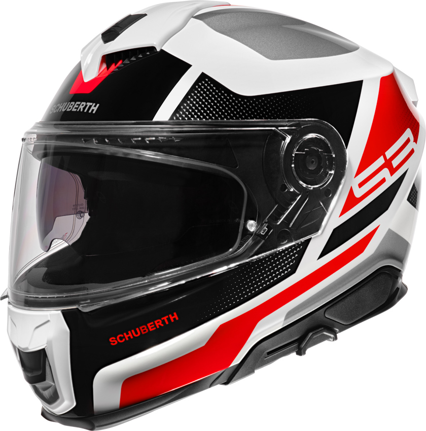51-2324.png Schuberth Helmet S3 Daytona Red/White XS 53 - Image 1