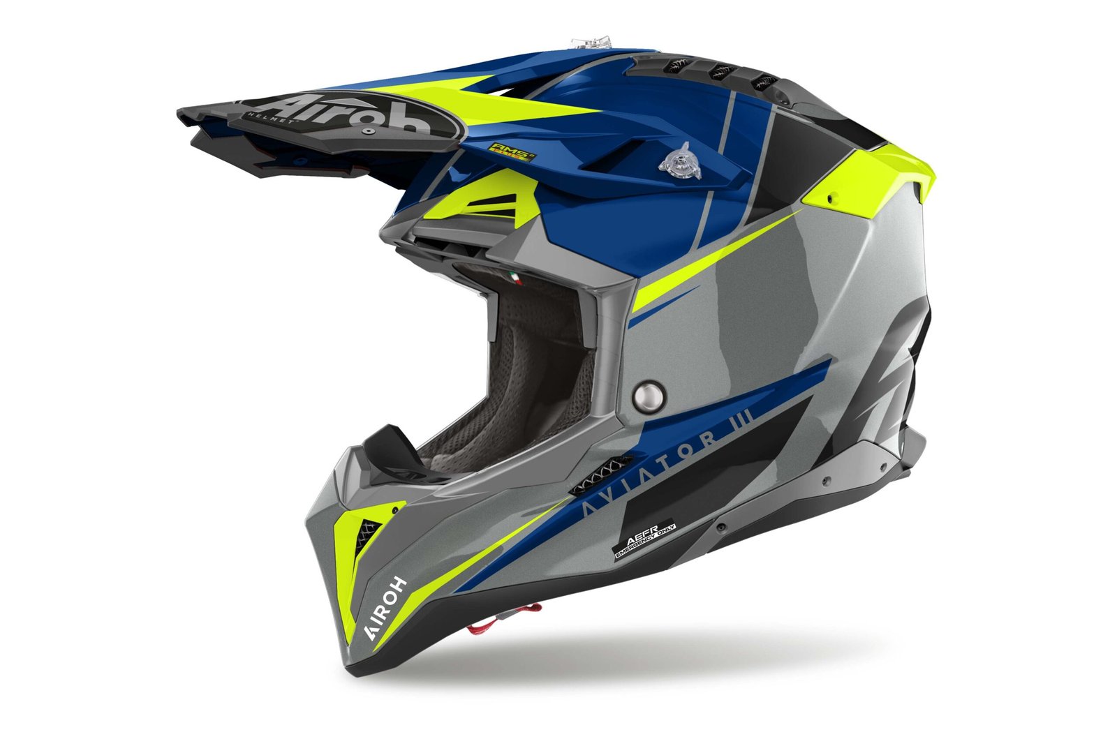 57-230002.jpg Airoh Helmet Aviator 3 Push Blue - Image 1