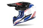 Airoh Helmet Aviator 3 Push Blue/Red