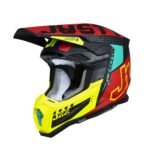 Just1 Helmet J-22 F Junior Falcon Fluo Red/Yellow/Black