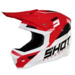 SHOT Helmet Furious Chase Red White Glossy