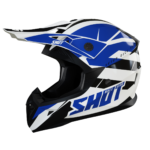SHOT Helmet Pulse Revenge White Blue Black Glossy