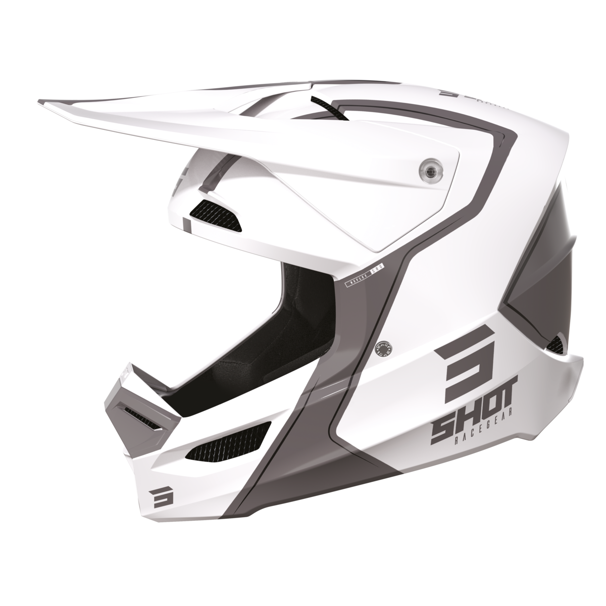 610-2333.png SHOT Helmet Furious Reflex White Glossy - Image 1