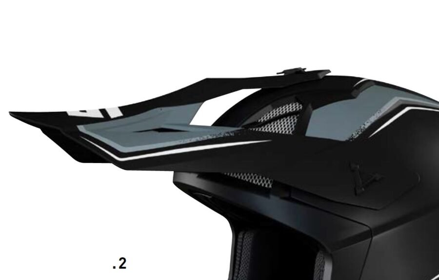 610-9-2201-02.JPG SHOT Visor Lite Prism Black White Matt - Image 1