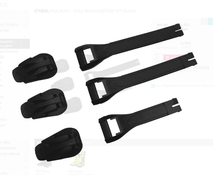 ONeal Rider Pro Youth Boot Full Strap/Buckel kit