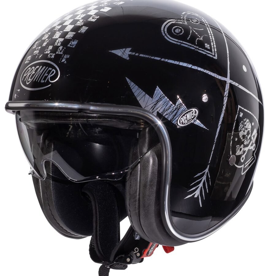 Premier Helmets Vintage Evo NX Silver Chromed