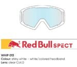 Spect Red Bull Whip MX Goggles Singel lens white clear