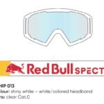 Spect Red Bull Whip MX Goggles Singel lens white clear