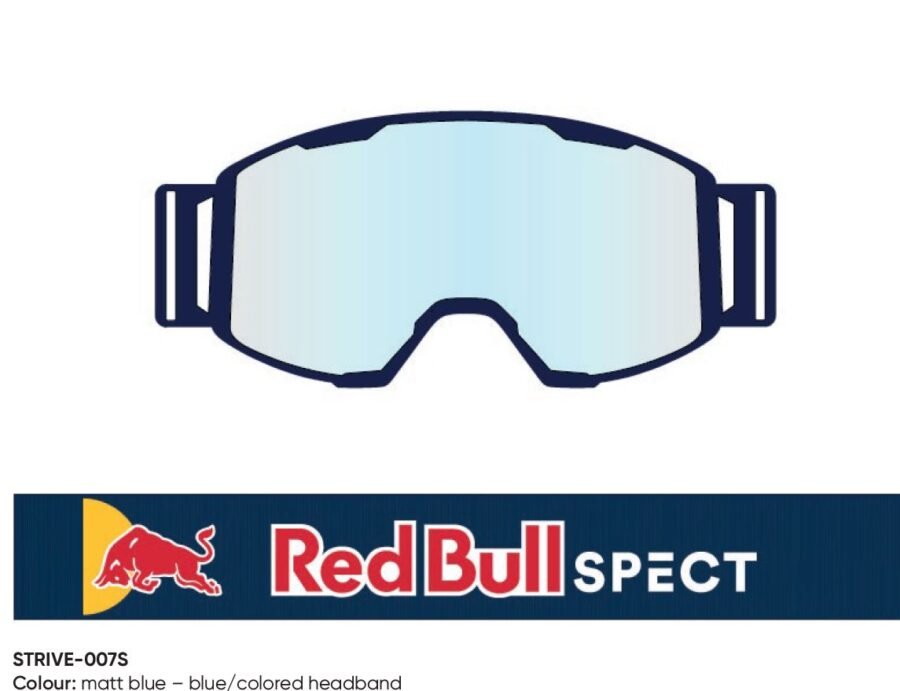 674-220103.JPG Spect Red Bull Strive MX Goggles Double lens Blue clear - Image 1
