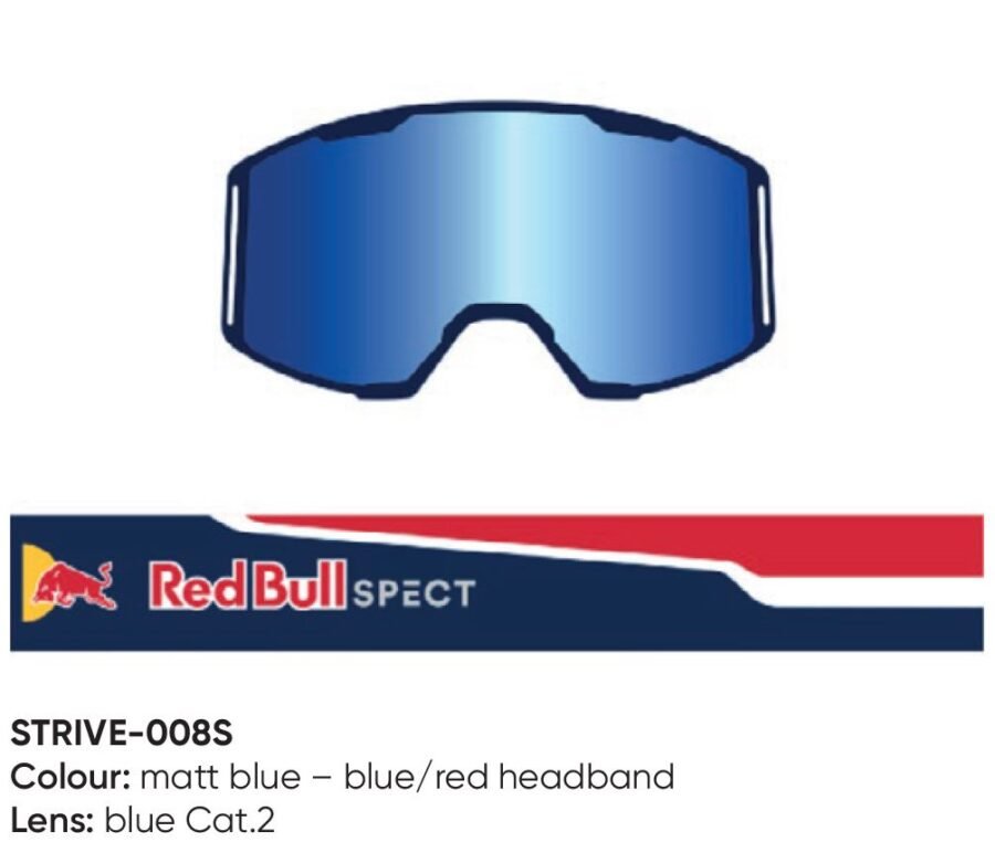 674-220104.JPG Spect Red Bull Strive MX Goggles Single lens Blue/Red blue - Image 1