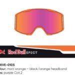 Spect Red Bull Strive MX Goggles Single lens Black/Orange purple