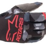 Alpinestars Junior Radar Glove Camo/Red Fluo 2XS