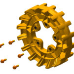 Camso Sprocket 16 teeth 4S, 5 bolt 3/8-16 x 1 1/4