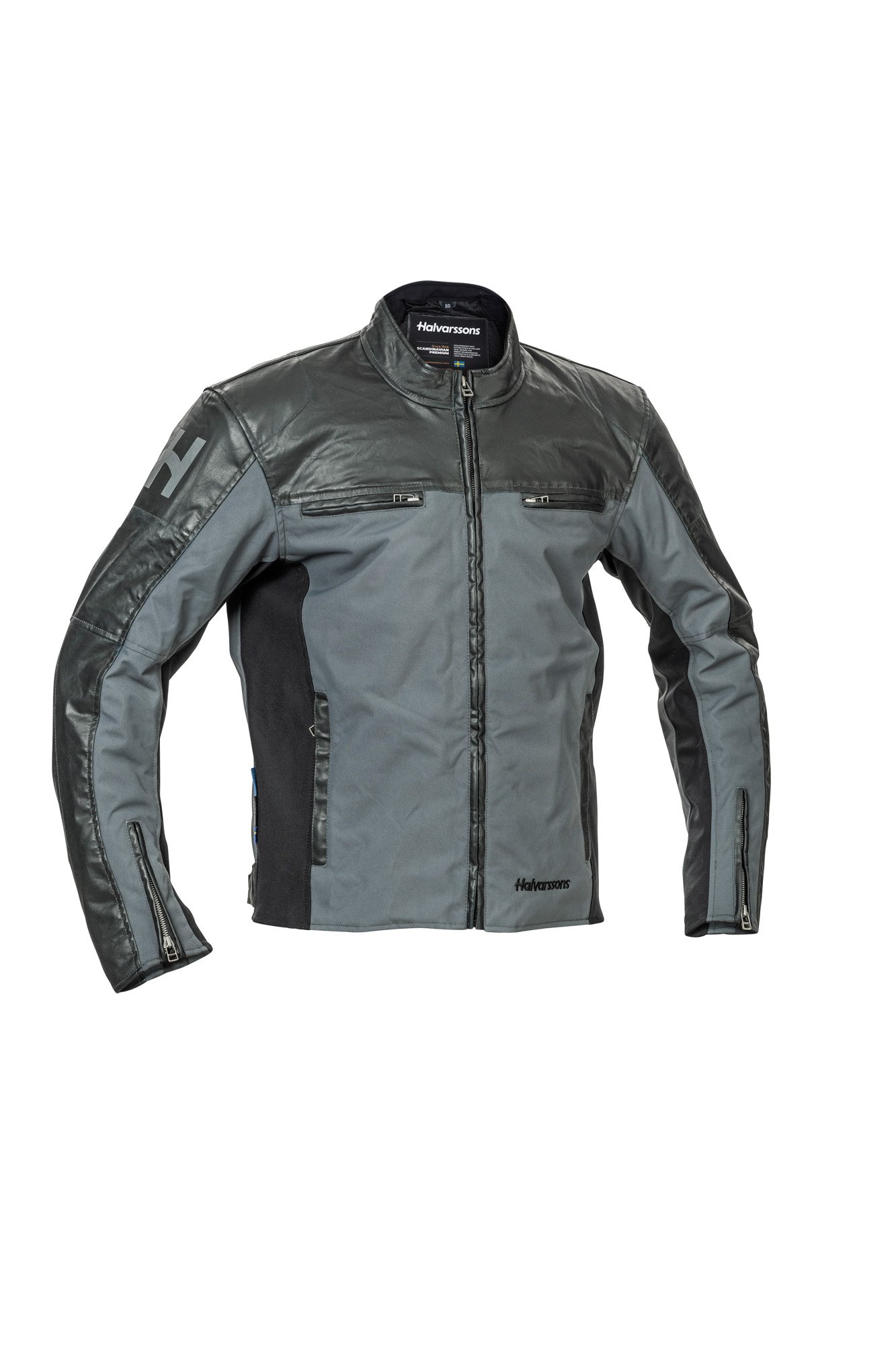710-24021190.jpg Halvarssons Textile Jacket Holmen Black/grey 48 - Image 1