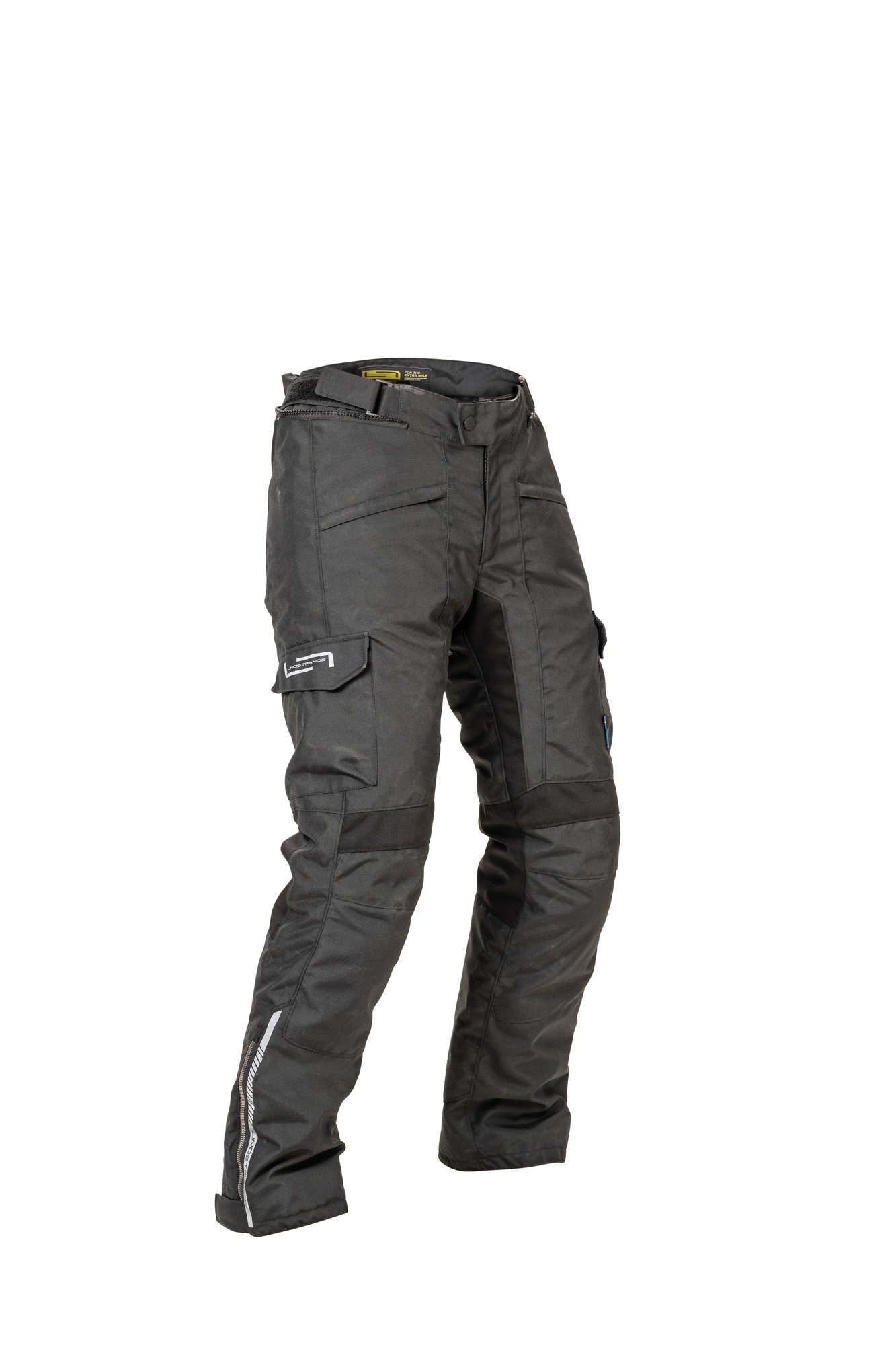 720-24083000.jpg Lindstrands Textile pants Borgvik Pants Black short and wide D128 - Image 1