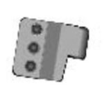 DFK Left Door hinge assembly Can-Am Maverick Trail