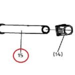Bronco Drawbar axle for flail mower 77-12490