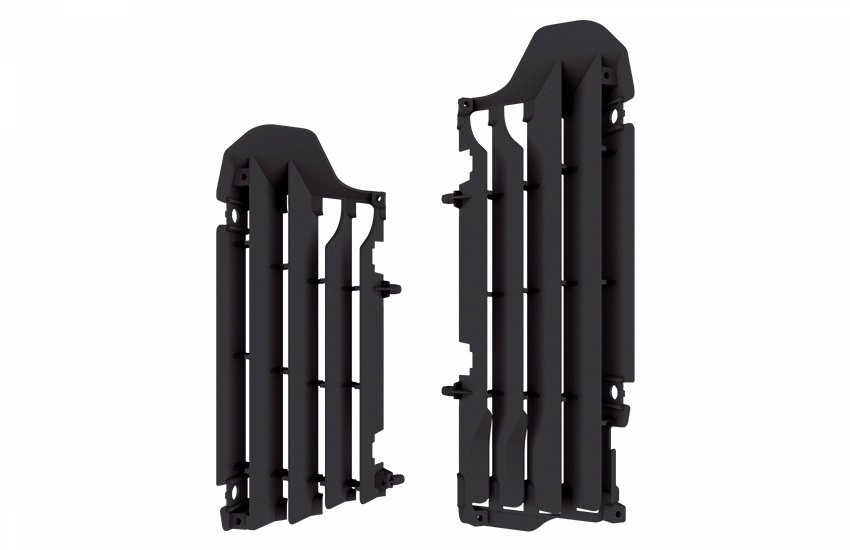Polisport radiator louvers Suzuki RMZ450(18) OEM Black (10)