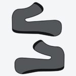 Airoh Aviator 3 Washable cheek pads grey L