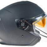 AMOQ Cluster Electric visor Jet Helmet Blackout L
