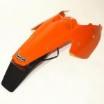 UFO Enduro rear fender whit light KTM EXC 04-07 Orange 127 - Image 2