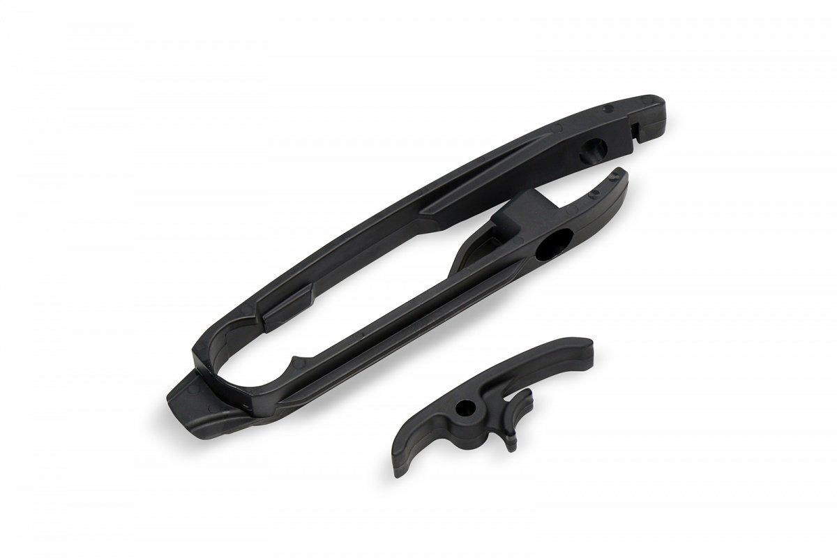 650-7134-001.jpg UFO Swingarm chain slider GasGas MC125-450 + EC250-350 2021-23 Black 001 - Image 1