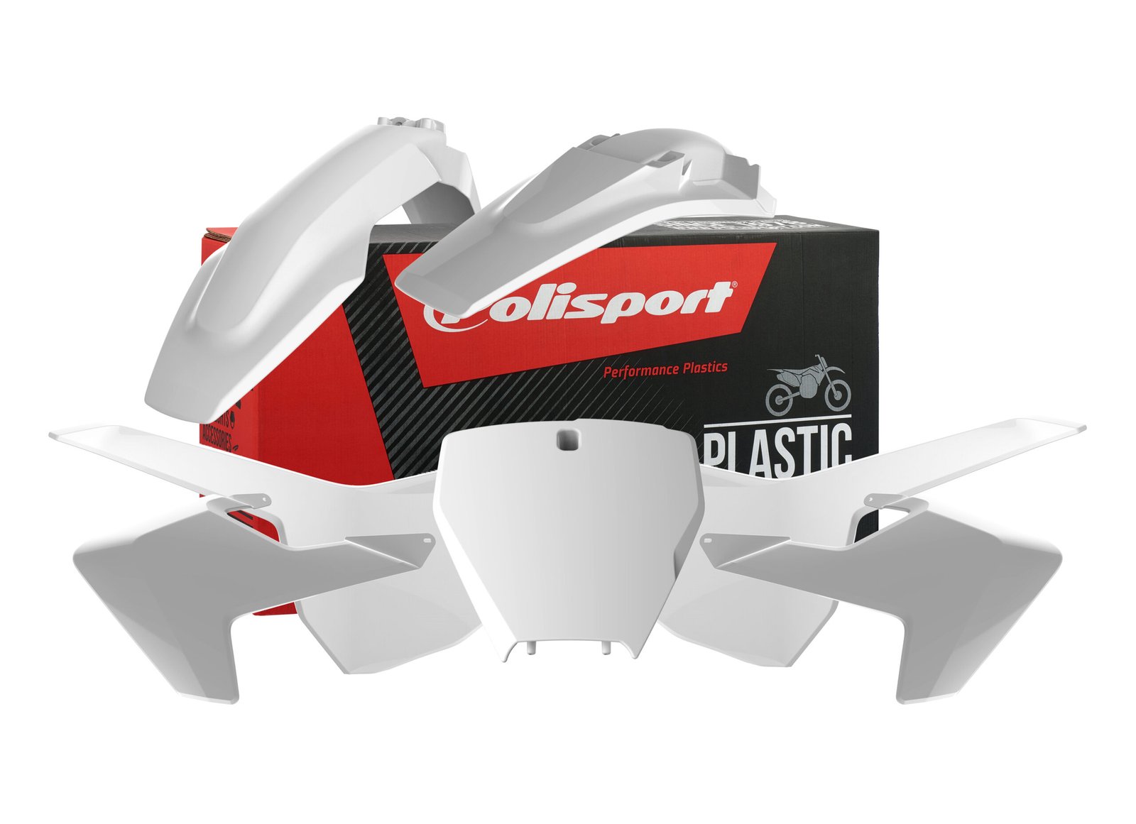 90687.jpg Polisport plastic kit TC125/250, FC250/350/450 16-18 White (1) - Image 1