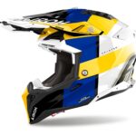 Airoh Helmet Aviator 3 Monarch Blue/Yellow Gloss XS
