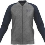 Scott Zip Bomber M's 10 Casual l/sl heather grey/midnight blue L