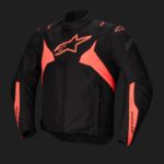 Alpinestars Jacket T-Jaws v4 Waterproof Black/Red Fluo L