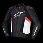 Alpinestars Leather Jacket Missile v3 Black/White/Red Fluo 52