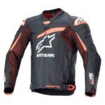 Alpinestars Leather Jacket GP Plus R v4 RK Black/Red Fluo 58