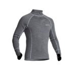 Halvarssons Sweater Warm Wool Polo Grey