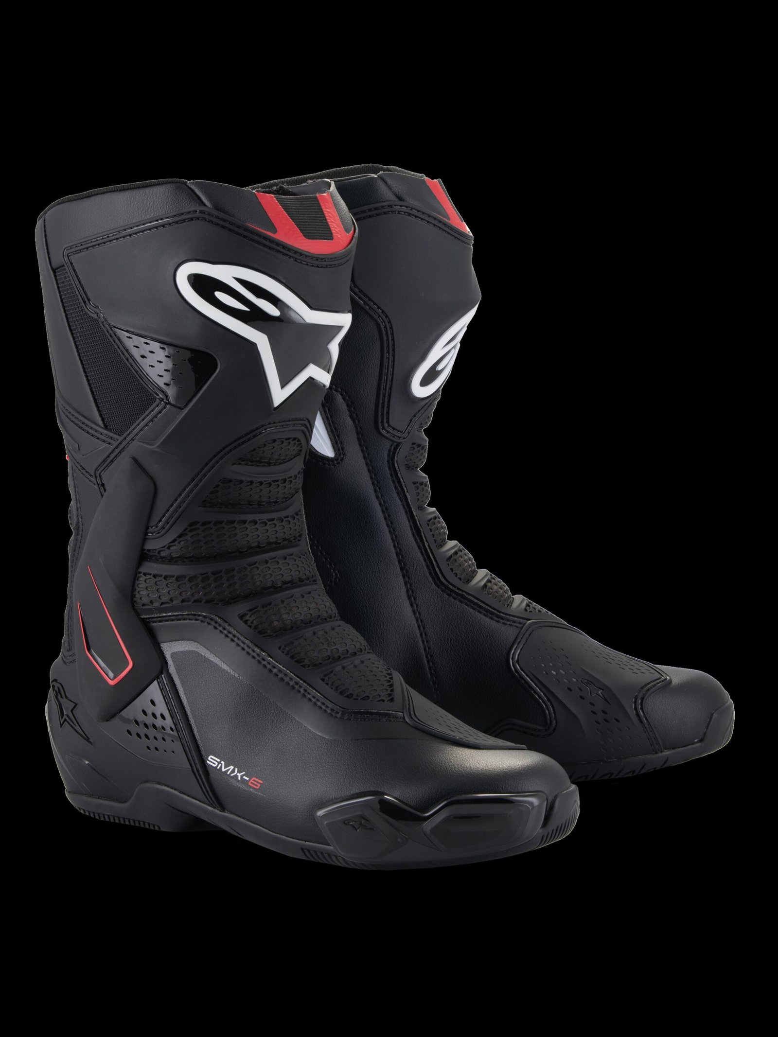 695-2223025-123.jpg Alpinestars Boots SMX-6 v3 Black/White/Red - Image 1