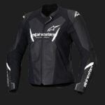 Alpinestars Leather Jacket Woman Faster v3 Black/White