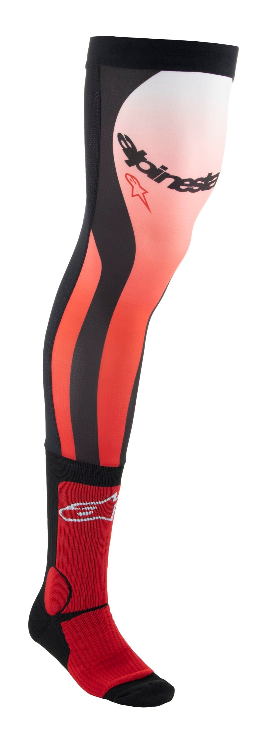 696-4701324-3012.jpg Alpinestars Knee Brace Socks Red/White L/XXL - Image 1