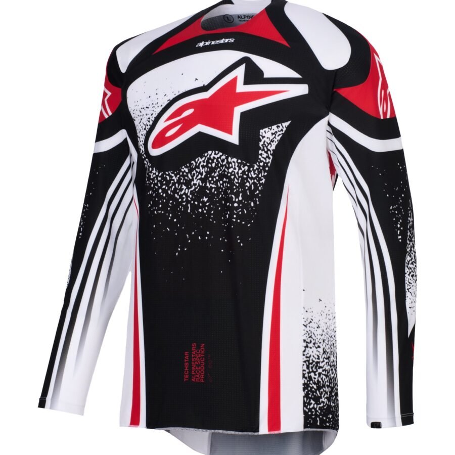 Alpinestars Jersey Techstar Nomur Black/White/Red XXL