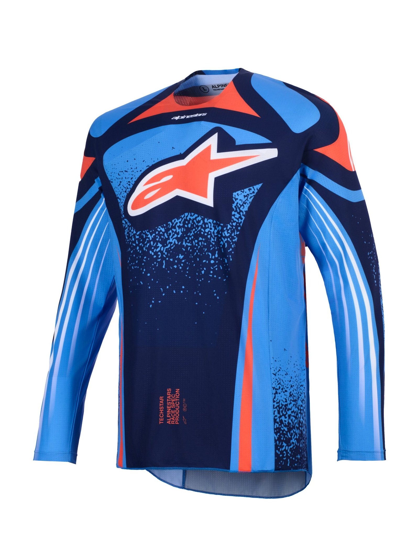 3761026-7275.jpg Alpinestars Jersey Techstar Nomur Navy/Orange/UCLA Blue XXL - Image 1
