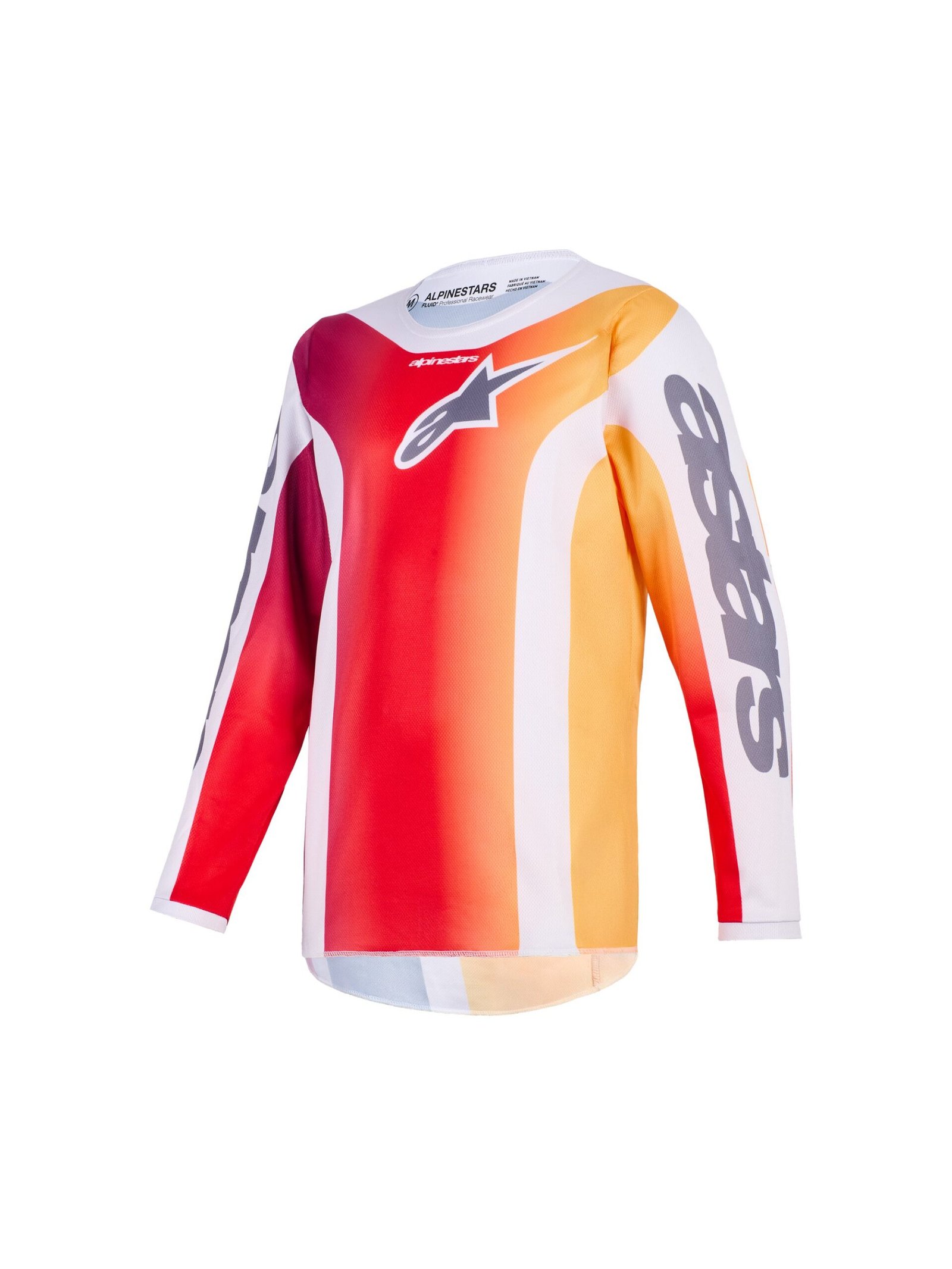 3771126-3198.jpg Alpinestars Jersey Youth Fluid Portl Red/Gray M - Image 1