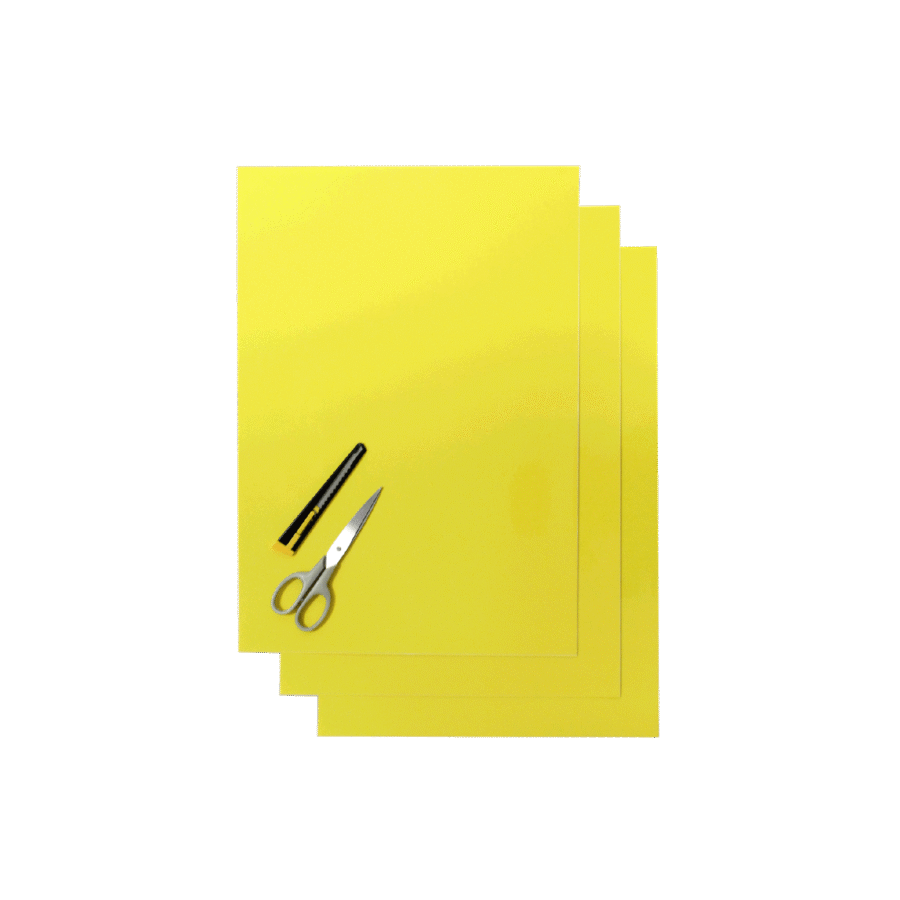 Blackbird Coloured sheet yellow 47x33cm (3pcs)